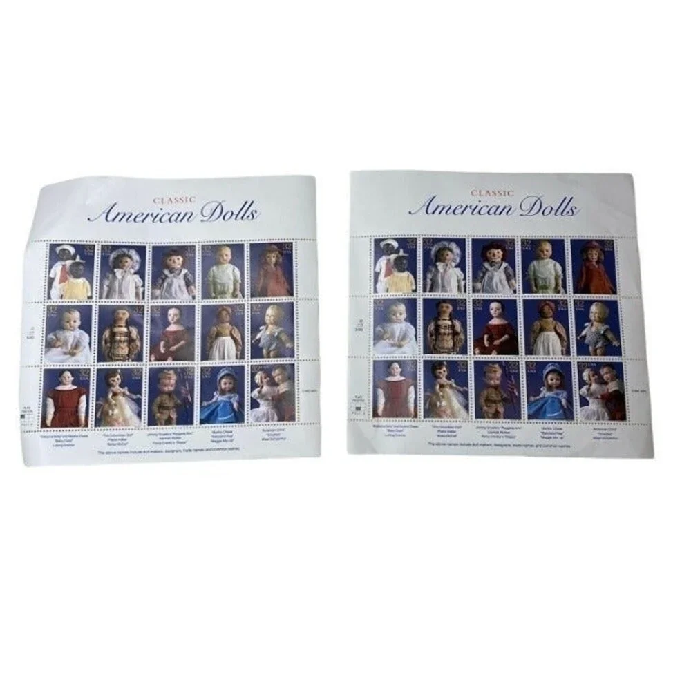 Classic American Dolls Sheets of 15 32¢ Stamps  # 3151 Brand New 2 Sheets